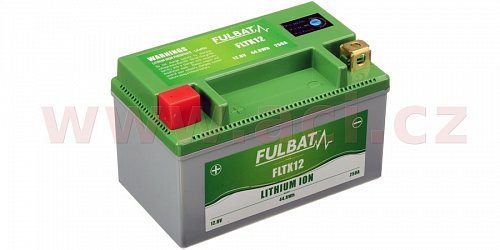 lithiová baterie  LiFePO4  FULBAT  12V, 3,5Ah, 250A, hmotnost 0,65 kg, 150x87x93 mm nahrazuje typy: (CBTX7A-BS)
